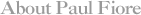 About Peter Fiore Landscape Painter
